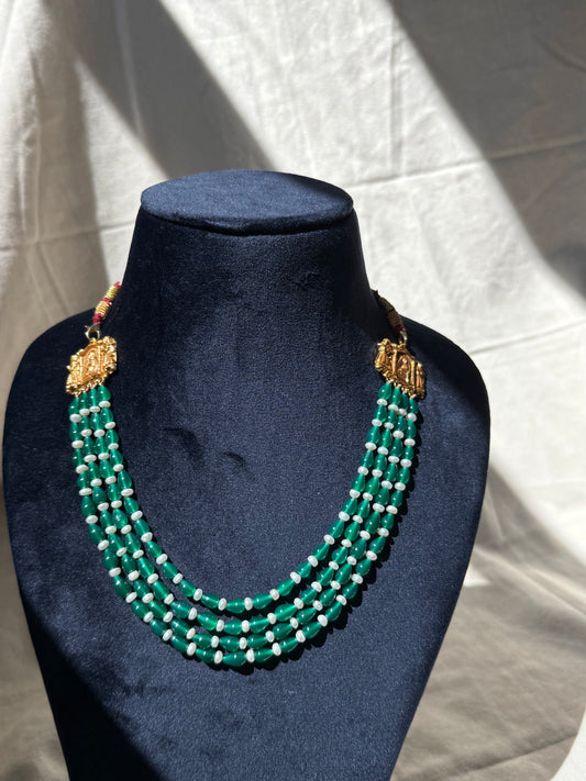 Green Onyx Layered Necklace