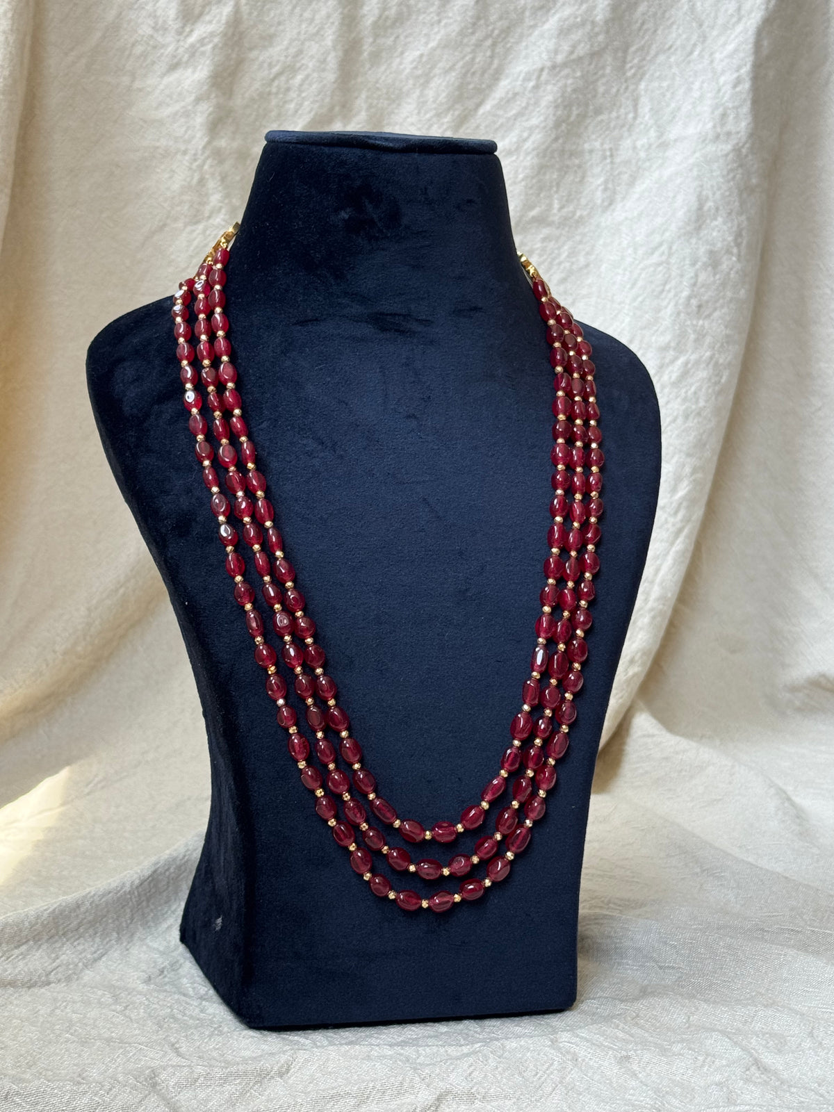 Crimson Cascade Necklace