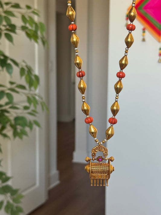 Coral Temple Heritage Necklace