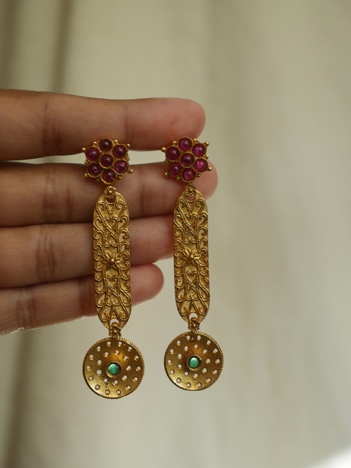 Heritage Floral Drop Earrings