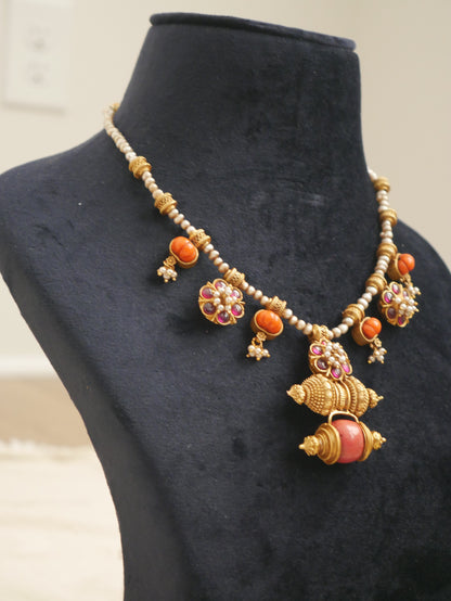 Coral & Pearl Heritage Necklace