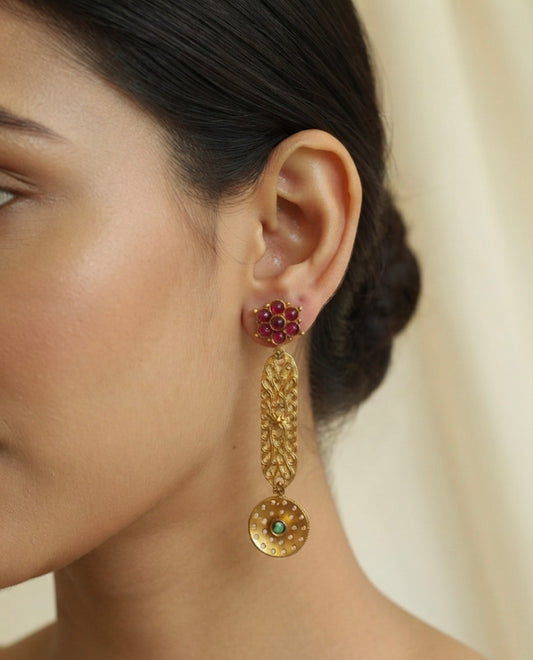 Heritage Floral Drop Earrings
