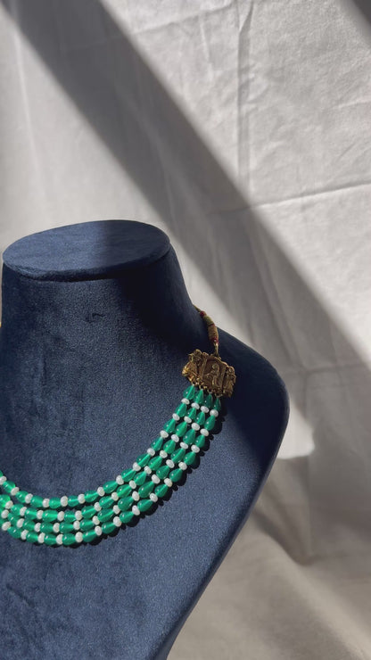 Green Onyx Layered Necklace